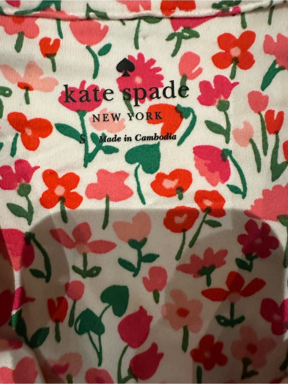 kate spade Pink Floral Short-Sleeve Button Pajama Set - Picture 3 of 3